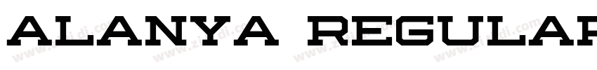 Alanya Regular字体转换